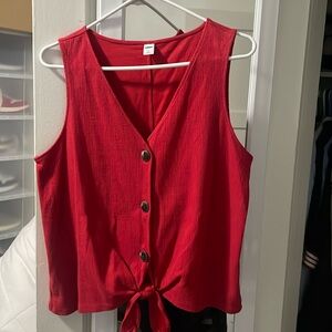 Women’s red top